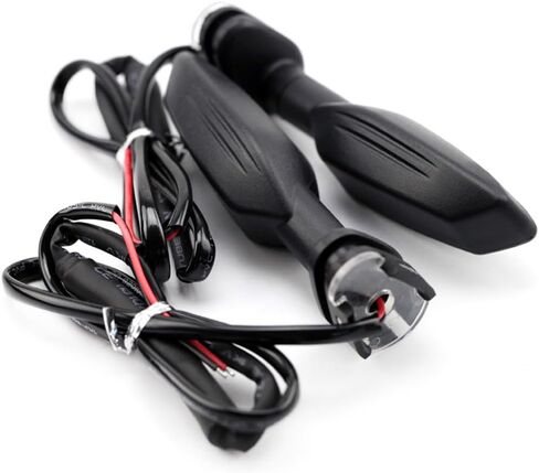 إشارات الانعطاف للدراجات النارية - ضوء كهرماني، 12 فولت، ضوء مؤشر LED لـ Kawasaki KLR650 650 1000 Z900/RS Z650/RS Z1000/R Z400 (شفاف) in Kuwait