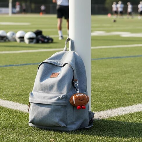 Football Keychain, Soft Sports Key Ring for Keys and Backpacks, Decorative Accessory for Football Fans, Ideal Party Favor Gift for Guys, Portable Collectible Keychain in Kuwait