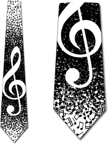 Three Rooker Music Neckties Mens Music Note Tie G Clef Necktie for Men Instrument Ties in Saudi Arabia