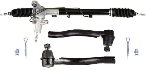 SCITOO Power Steering Rack and Pinion 2 Outer Tie Rods Rod Fit ES80037 for Honda Civic 1.8L in Saudi Arabia