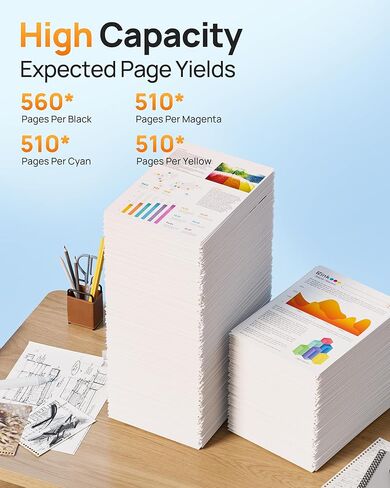 E-Z Ink LC401XL Ink Cartridges for Brother Printer Compatible Replacement for Brother LC401 Ink Cartridges LC401 XL LC401XL LC 401 to use with MFC-J1010DW MFC-J1170DW MFC-J1012DW DCP-J1800DW (4 Pack) in Kuwait