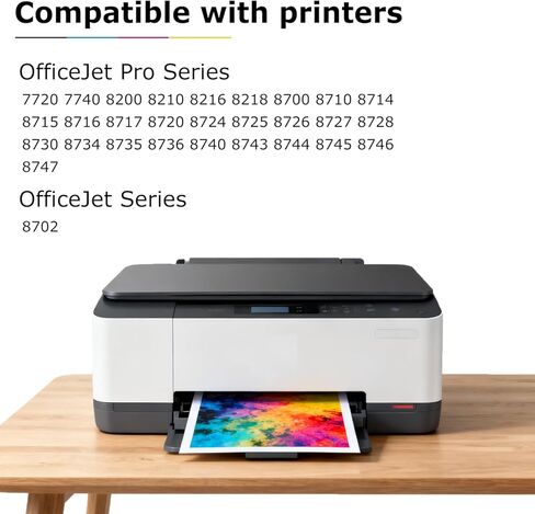 خرطوشة حبر 952XL باللون الأسود واللون بديل لخرطوشة الحبر HP 952XL 952 XL HP952 HP952XL لطابعات Officejet Pro 8710 7740 8720 8702 8210 8715 8730 7720 8740 (BK/C/M/Y، 4 عبوات) in Saudi Arabia