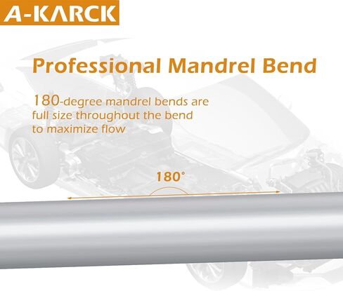 A-KARCK 3.5 بوصة مستقيم DIY أنبوب عادم مغزل مخصص، أنابيب صناعية، ملاءمة عالمية، طول 30 بوصة، أنبوب مستقيم مغزل 3.5 بوصة in Saudi Arabia