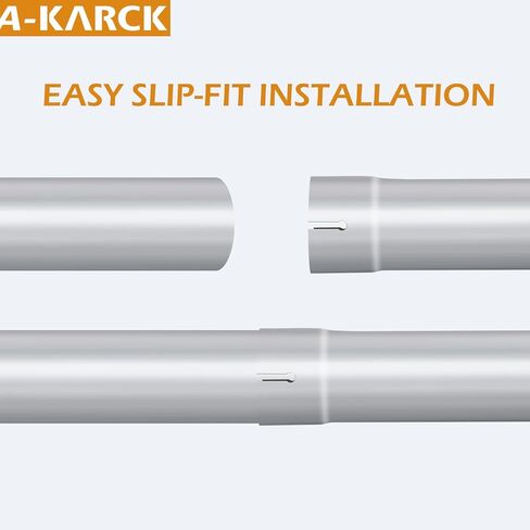 A-KARCK 3.5 بوصة مستقيم DIY أنبوب عادم مغزل مخصص، أنابيب صناعية، ملاءمة عالمية، طول 30 بوصة، أنبوب مستقيم مغزل 3.5 بوصة in Saudi Arabia