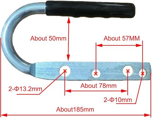 Trailer Coupler Tongue Lift Handler Labor Saving Positioning Grip Coupling Connector for 2x2in 2x1/2in 2x3in Trailer Coupler in Kuwait