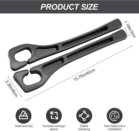 2pc Car Seat Gap Filler, Universal Car Seat Slot Organizer, Anti-Drop Car Interior Storage Strip, Fits Most Cars, Trucks & SUVs, Soft & Durable in Kuwait