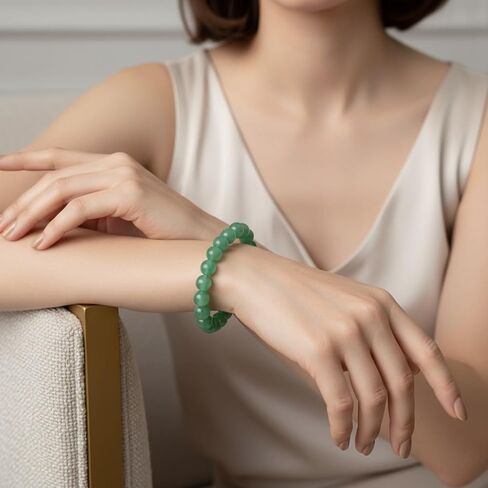35.The Vida Handmade AAA+ Quality Crystal Stretch Elastic Bracelet - Nature Gemstone - Crystal of Botswana 8mm - Jewelry Gift - Holiday Gift - For Women & Men in Saudi Arabia