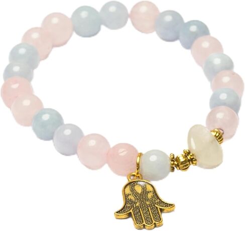Henna Shoppe Howlite Beaded Bracelet – Relaxation, Mindful Awareness & Expression – Crown Chakra Stretch Bracelet for Meditation & Everyday Wear in Saudi Arabia