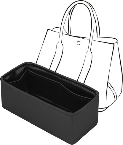 Silky Insert for Hermes Herbag Zip 31, Lightweight Purse Organizer Insert with Keychain Fit for Herbag 31(Rouge H) in Saudi Arabia