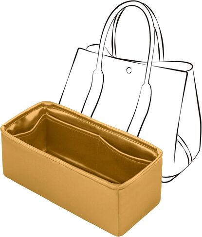 Silky Insert for Hermes Herbag Zip 31, Lightweight Purse Organizer Insert with Keychain Fit for Herbag 31(Rouge H) in Saudi Arabia