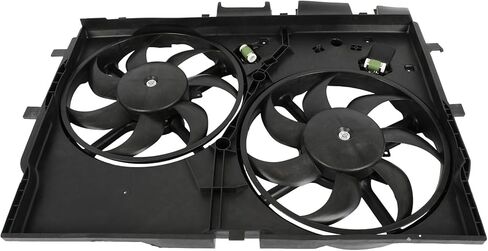 مجموعة مروحة التبريد متوافقة مع 2014-2021 لـ Ram for ProMaster 1500 3.6L 2014-2021 لـ Ram لـ ProMaster 2500 3.6L، مروحة مشعاع سوداء مناسبة مباشرة للاستبدال لمروحة تبريد المحرك in Saudi Arabia