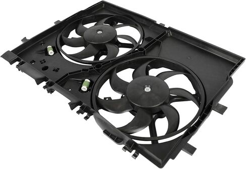 مجموعة مروحة التبريد متوافقة مع 2014-2021 لـ Ram for ProMaster 1500 3.6L 2014-2021 لـ Ram لـ ProMaster 2500 3.6L، مروحة مشعاع سوداء مناسبة مباشرة للاستبدال لمروحة تبريد المحرك in Saudi Arabia