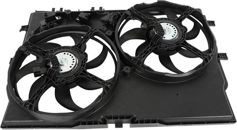 مجموعة مروحة التبريد متوافقة مع 2014-2021 لـ Ram for ProMaster 1500 3.6L 2014-2021 لـ Ram لـ ProMaster 2500 3.6L، مروحة مشعاع سوداء مناسبة مباشرة للاستبدال لمروحة تبريد المحرك in Saudi Arabia