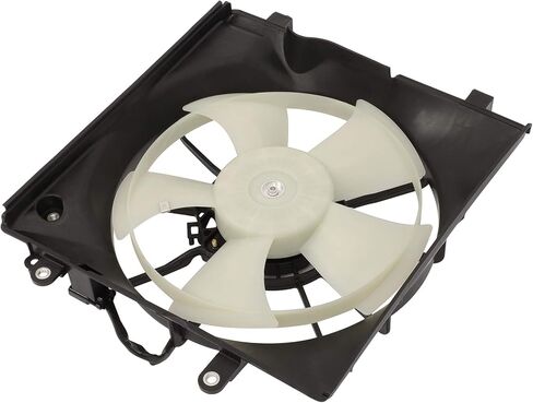 Cooling Fan Assembly Compatible with 2013-2015 for Acura for ILX 2.4L 2012-2015 for Honda for Civic 2.4L, Black&White Radiator Fan Direct Fit Replacement for Engine Cooling Fan in Saudi Arabia
