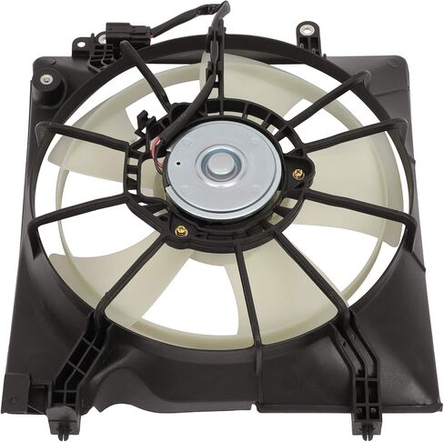 Cooling Fan Assembly Compatible with 2013-2015 for Acura for ILX 2.4L 2012-2015 for Honda for Civic 2.4L, Black&White Radiator Fan Direct Fit Replacement for Engine Cooling Fan in Saudi Arabia