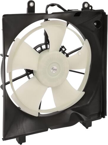 Cooling Fan Assembly Compatible with 2013-2015 for Acura for ILX 2.4L 2012-2015 for Honda for Civic 2.4L, Black&White Radiator Fan Direct Fit Replacement for Engine Cooling Fan in Saudi Arabia