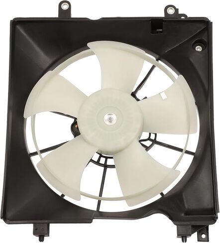 Cooling Fan Assembly Compatible with 2013-2015 for Acura for ILX 2.4L 2012-2015 for Honda for Civic 2.4L, Black&White Radiator Fan Direct Fit Replacement for Engine Cooling Fan in Saudi Arabia