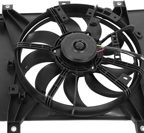 مجموعة مروحة التبريد متوافقة مع 2016 لـ Scion for iA 1.5L 2017-2018 لتويوتا لـ Yaris iA 1.5L، مروحة مشعاع سوداء مناسبة مباشرة للاستبدال لمروحة تبريد المحرك in Saudi Arabia