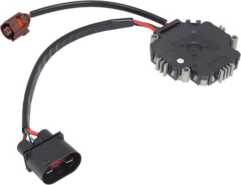 Cooling Fan Assembly Compatible with 2010-2014 for Volkswagen for Golf 2.0L 2010-2014 for Volkswagen for Golf 2.5L, Black Radiator Fan Direct Fit Replacement for Engine Cooling Fan Resistor in Saudi Arabia