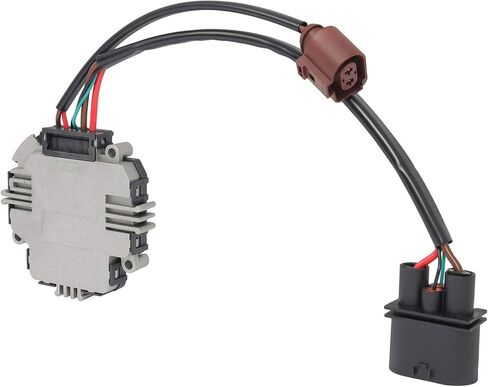 Cooling Fan Assembly Compatible with 2010-2014 for Volkswagen for Golf 2.0L 2010-2014 for Volkswagen for Golf 2.5L, Black Radiator Fan Direct Fit Replacement for Engine Cooling Fan Resistor in Saudi Arabia