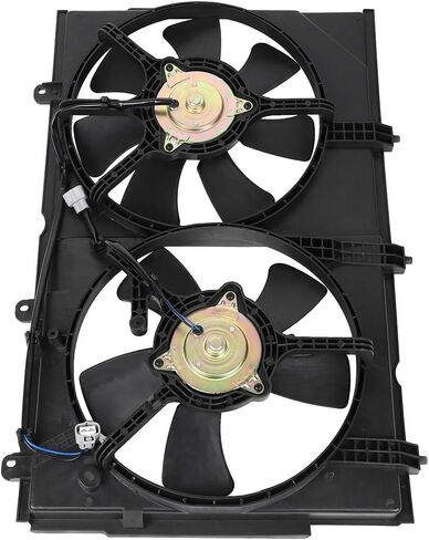 Radiator Cooling Fan Assembly Compatible with 2003-2006 for Mitsubishi for Outlander 2.4L, Black Radiator Fan Direct Fit Replacement for Engine Cooling Fan in Saudi Arabia