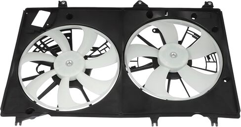 مجموعة مروحة تبريد الرادياتير متوافقة مع 2010-2013 لسيارة Toyota for Highlander 3.5L، مروحة الرادياتير باللونين الأبيض والأسود مناسبة مباشرة لاستبدال مروحة تبريد المحرك in Saudi Arabia