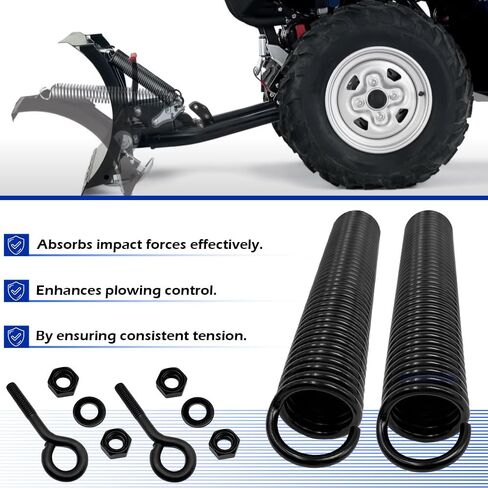 10.82" WARN 71494 Powersports ATV Heavy Duty Snow Plow Trip Spring, Black Compatible with WARN Plow Blades in Saudi Arabia