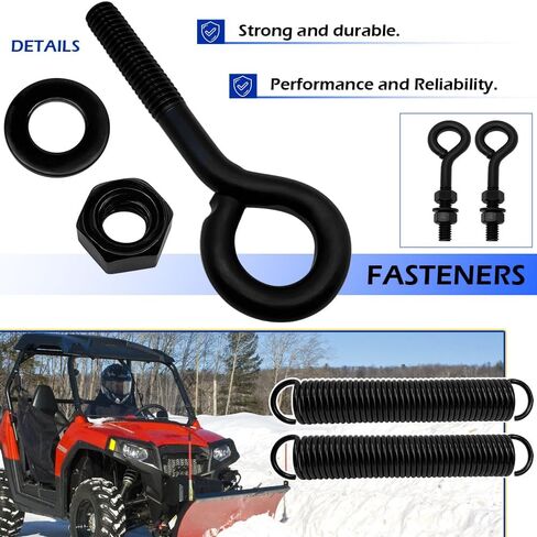 10.82" WARN 71494 Powersports ATV Heavy Duty Snow Plow Trip Spring, Black Compatible with WARN Plow Blades in Saudi Arabia