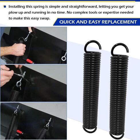 10.82" WARN 71494 Powersports ATV Heavy Duty Snow Plow Trip Spring, Black Compatible with WARN Plow Blades in Saudi Arabia