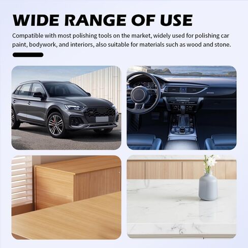 5PCS 6 Inch Polishing Pads Kit Sponge & Polyester,Heavy Duty Reusable Car Buffing Pads Kit for Car Paint/Body,Hook and Loop Buffer Pad Fit 5 Inch Adapter Cars Accessories in Saudi Arabia