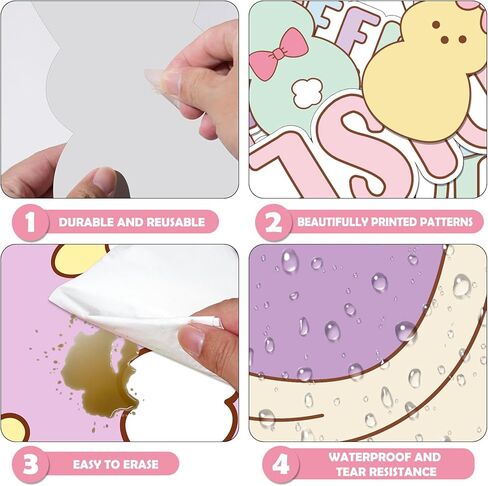 Easter Bunny Bulletin Board Decorations, Christian Religious Bulletin Board He is Risen Classroom Décor Bunny Peep Paper Cutouts Wall Décor for School Classroom Church Chalkboard Decorations in Saudi Arabia