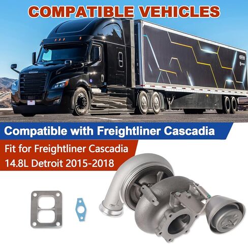 4720901480 Turbo Turbocharger Fit for Freightliner Cascadia Diesel DD15 14.8L Detroit 2015-2018 Replaces OE# EA4720901480, R4720901480, RA4720901480 in Kuwait