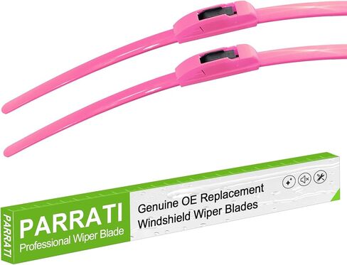 جودة OEM 22 بوصة + 22 بوصة شفرات ممسحة الزجاج الأمامي PARRATI Premium لجميع المواسم باللون الوردي الساخن (مجموعة من 2) in Kuwait
