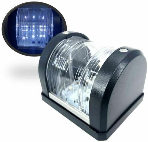 Pactrade مركبة بحرية عائمة LED ضوء الملاحة أسود ABS البلاستيك الإسكان قوارب تصل إلى 12 متر مقاوم للماء IP: 66 سطح جبل 2NM (ستيرن) in Kuwait