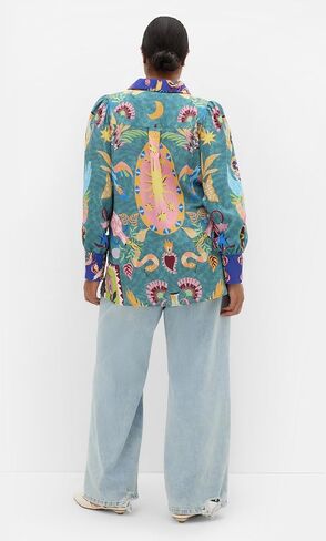 City Chic Women's Plus Size Shirt - Mystic Placement in Saudi Arabia