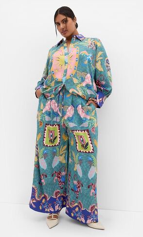 City Chic Women's Plus Size Shirt - Mystic Placement in Saudi Arabia