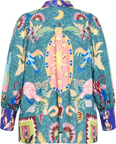 City Chic Women's Plus Size Shirt - Mystic Placement in Saudi Arabia