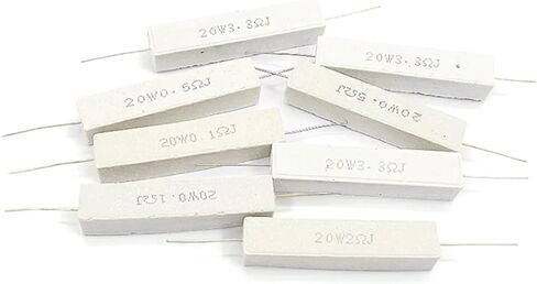 2PCS/Lot 20W Cement Resistance 5% 0.1~100K 0.33 0.47 0.5 2.2 3 3.3 4 5 8 10 22 30 50 56 82 100 200 300 470 680 820 1K 50K Ohm(Vertical 2 Ohm) in Saudi Arabia