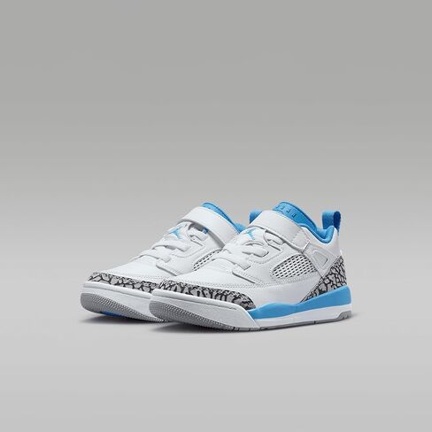 حذاء Jordan Spizike Low للأطفال الصغار (أبيض/رمادي ذئب/أنثراسايت/أزرق جامعي) مقاس 13 in Saudi Arabia