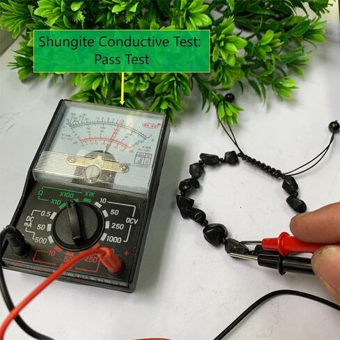 Shungite Crystal Protection Bracelet for Women - Adjustable Braided Rope, Healing Stone in Kuwait