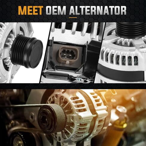 مولد كهربائي جديد 150 أمبير لسيارة شيفروليه ماليبو 2.0L 2013-2015 2.5L 2013، إمبالا 2.5L 2014-2015، لسيارة Buick Envision 2.0L 2.5L 2017-2020، لـ Regal 2L 2014-2017 استبدال #11681 13592810 20979239 in Kuwait