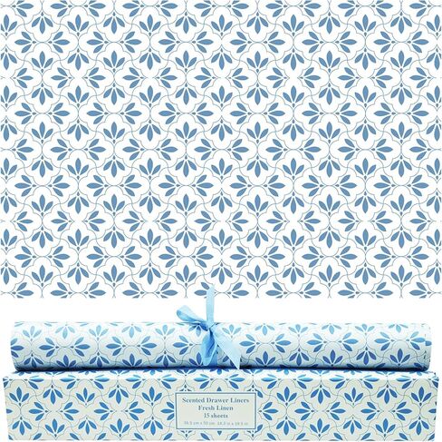SCENTORINI Drawer Liners for Dresser,12 Sheets Linen Scented Drawer Liners, Drawer Paper Liner 14.3x19.5 Inch, for Fragrant Home Shelf Closet in Saudi Arabia