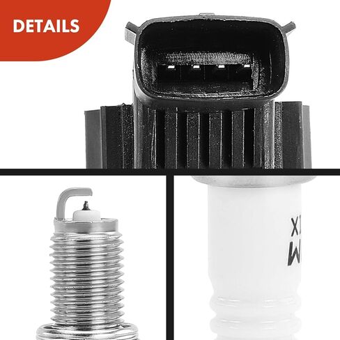 A-Premium Ignition Coils and Spark Plugs Kits Compatible with Chevrolet Spark 2013 2014 2015 L4 1.2L in Saudi Arabia