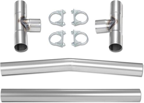 2.5 "OD الفولاذ الطري 24" طول الأنابيب المستقيمة والأنابيب V-Bend لـ 2.5 أنبوب العادم H العالمي أنبوب التوازن المناسب لتقوم بها بنفسك مجموعات مخصصة in Kuwait