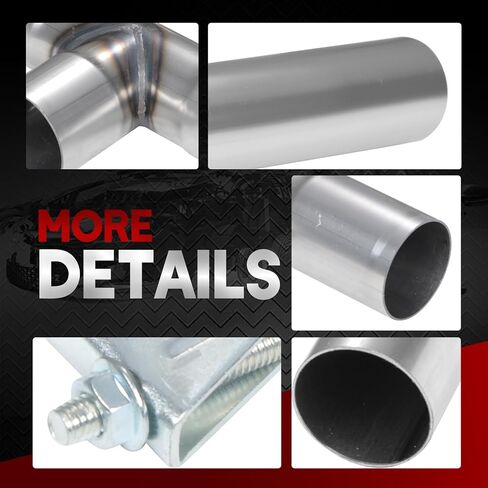 2.5 "OD الفولاذ الطري 24" طول الأنابيب المستقيمة والأنابيب V-Bend لـ 2.5 أنبوب العادم H العالمي أنبوب التوازن المناسب لتقوم بها بنفسك مجموعات مخصصة in Kuwait