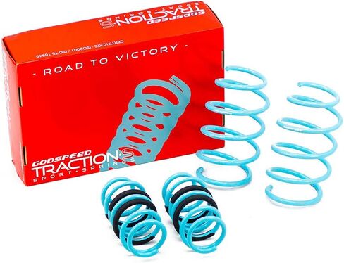 Godspeed LS-TS-SN-0003 Traction-S Performance Lowering Springs, Reduce Body Roll, Improved Handling, Set of 4, compatible with Scion tC (AT20) 2011-16 in Saudi Arabia