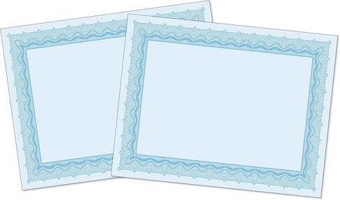 Printlink - Gold Parchment Certificate Paper - Pack of 100, Laser & Inkjet Printer Compatible, For Office, Business Awards, Graduation, School Diplomas, 8-1/2" x 11" on 70 lb Stock (Gold) in Saudi Arabia