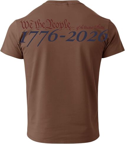 تي شيرت 250 عامًا من الحرية - قميص رجالي أمريكا 250th Anniversary ذو رقبة دائرية وقمصان American Falg للرجال، S-4XL in Kuwait