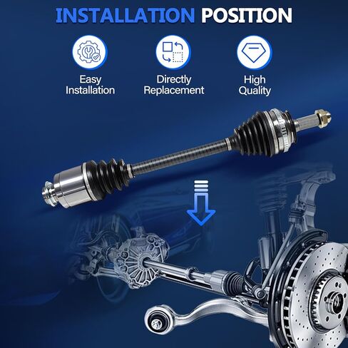 مجموعة عمود المحور الأمامي الأيسر الأيمن من Maxfavor CV متوافقة مع Ram ProMaster 1500 2014-2021، ProMaster 2500 2014-2021، ProMaster 3500 2014-2021، مجموعة محور السيرة الذاتية للسائق الأمامي in Saudi Arabia