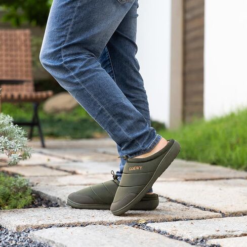 شباشب رجالية بلونين، أحذية منزلية داخلية وخارجية مع رغوة الذاكرة، شباشب غرفة النوم مضادة للانزلاق كهدية للرجال والأب والزوج والصديق in Kuwait